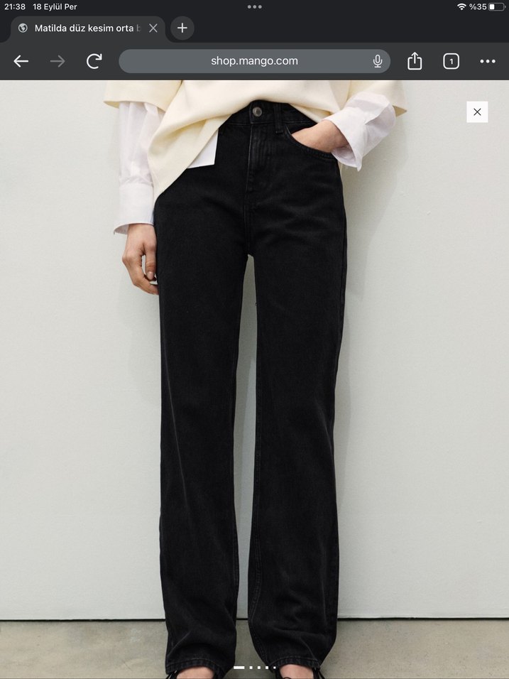 Siyah Kadın Jean - Görsel 4