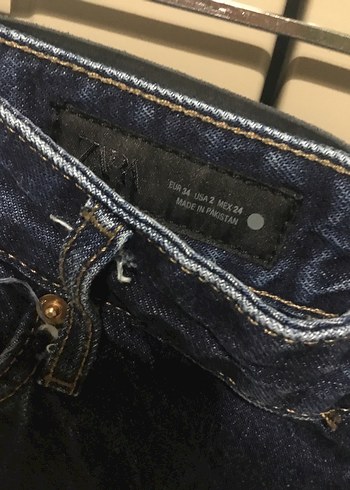 ZARA Lacivert Jean - Görsel 3