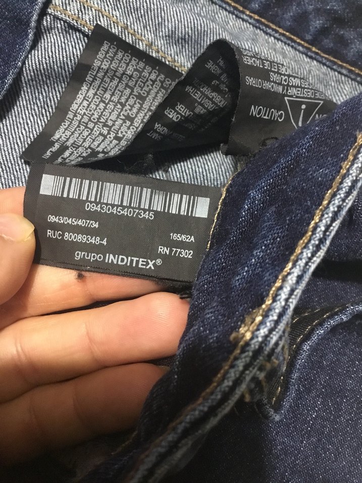 ZARA Lacivert Jean - Görsel 5