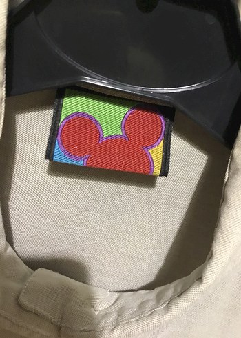 Bej Kısa Kollu Mickey Mouse Baskılı Gömlek - Görsel 5