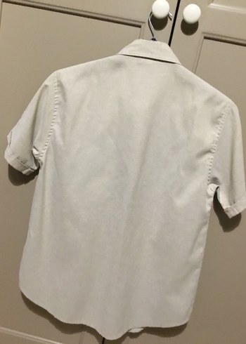 Bej Kısa Kollu Mickey Mouse Baskılı Gömlek - Görsel 4