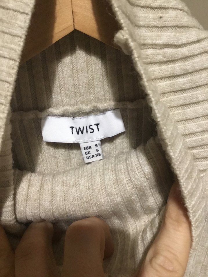 BALIKÇI YAKA TASARIM KAZAK - Görsel 3