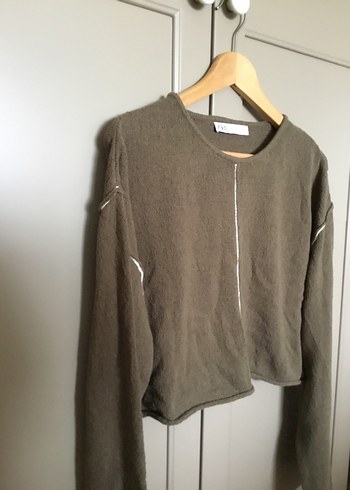 Uzun Kollu Triko Kazak - Görsel 4