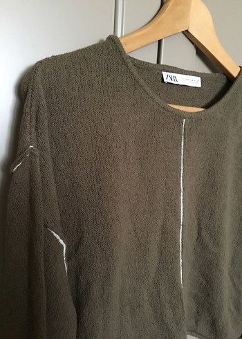 Uzun Kollu Triko Kazak - Görsel 2