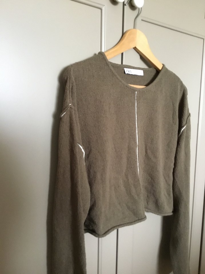 Uzun Kollu Triko Kazak - Görsel 4