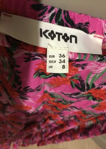 Koton Pembe Uzun Etek
