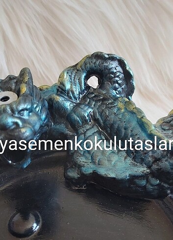 Beden çeşitli Renk Ying yang ejderha geri akis ve çubuk tütsülük