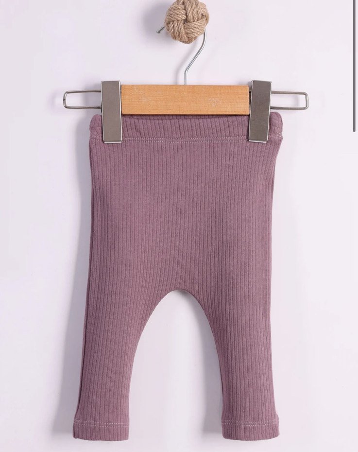 Mor Dantelli Uzun Kollu Bebek Kız Takımı - Görsel 5