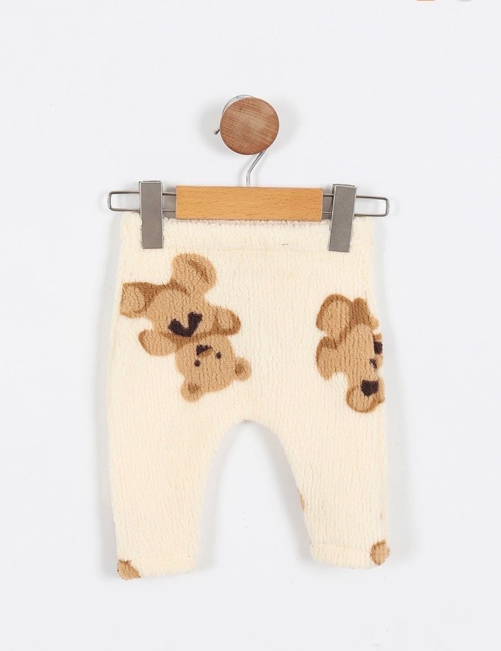 Kürklü Ayıcık Desenli Bebek  Takımı - Görsel 2