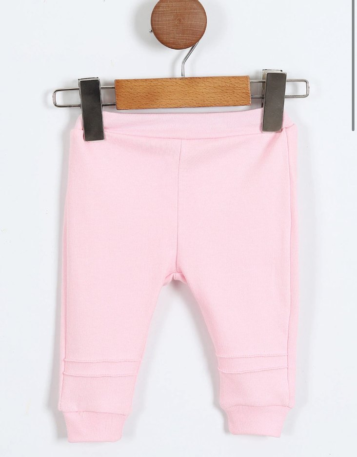 Pembe Fiyonk Detaylı Bebek Kız Takımı - Görsel 2