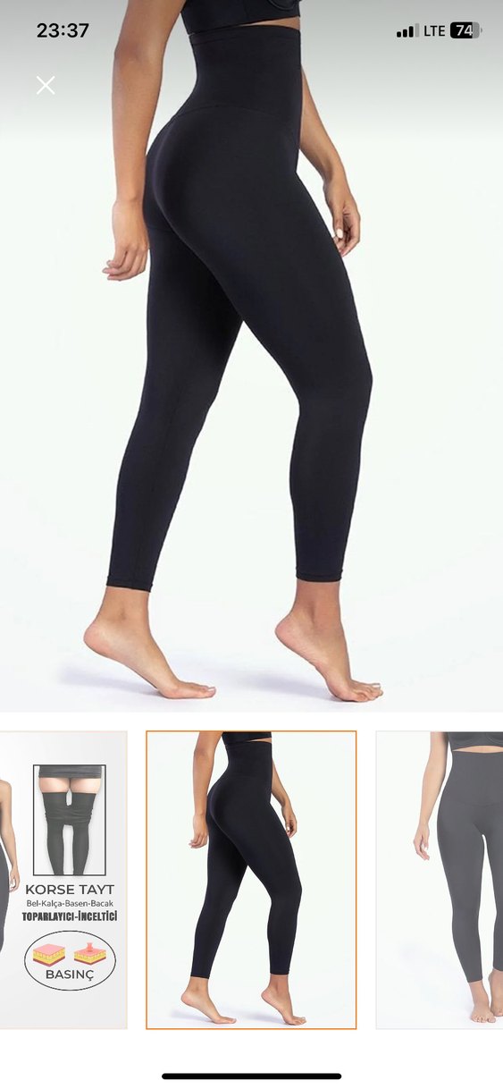 Siyah Korse Tayt - Toparlayıcı ve İncelten - Görsel 2