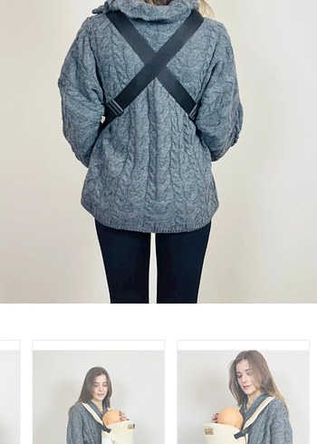 Beyaz Gri Bebek Kanguru - Görsel 2