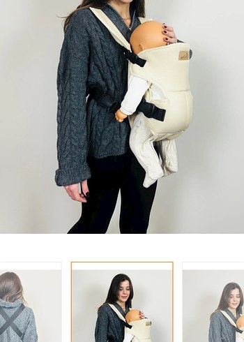 Beyaz Gri Bebek Kanguru - Görsel 3