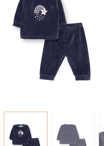 Kız Çocuk Lacivert Polar Sweatshirt - Görsel 2