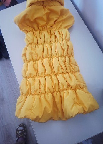 Sarı Düğmeli kız çocukları için 9 10 11 yaş uyumlu - Görsel 5