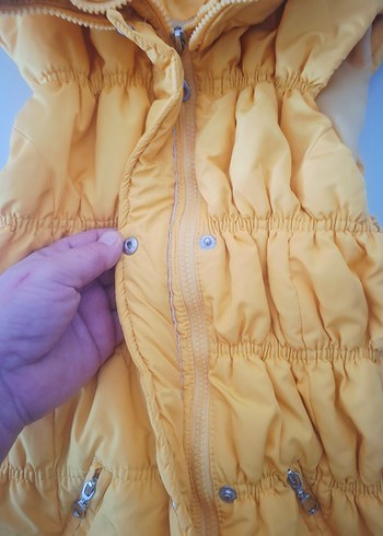 Sarı Düğmeli kız çocukları için 9 10 11 yaş uyumlu - Görsel 7