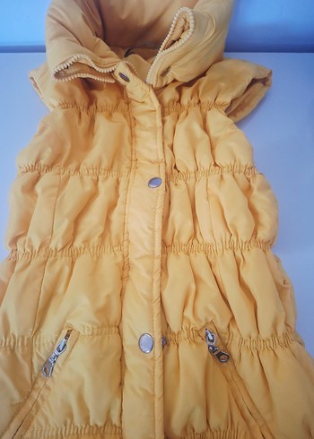 Sarı Düğmeli kız çocukları için 9 10 11 yaş uyumlu - Görsel 2