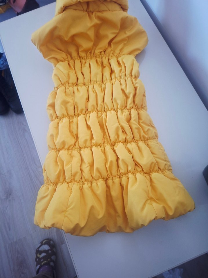 Sarı Düğmeli kız çocukları için 9 10 11 yaş uyumlu - Görsel 5