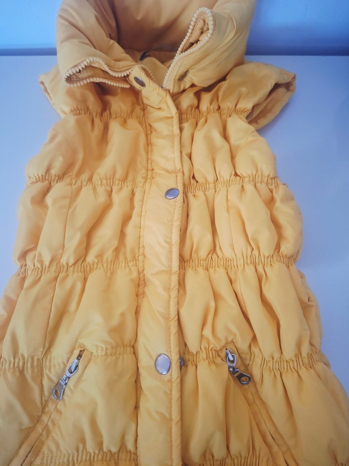 Sarı Düğmeli kız çocukları için 9 10 11 yaş uyumlu - Görsel 2