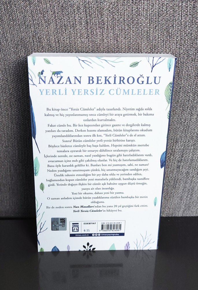 Nazan Bekiroğlu - Yerliyersiz Cümleler Şiir Kitabı - Görsel 2