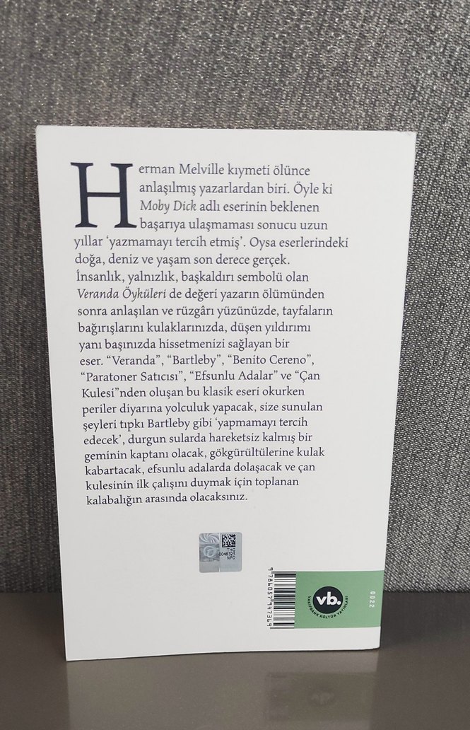 Herman Melville Veranda Öyküleri Kitabı - Görsel 2