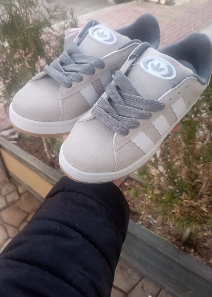 Faylon taban, çok kaliteli,adidas campus,süet, kışlık - Görsel 2