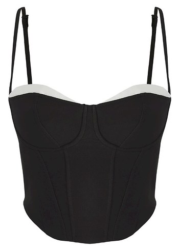 Siyah Strappy Straplez Kadın Büstiyer