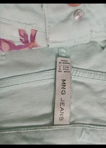 s Beden Yeşil Mini Denim Şort