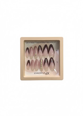 Bej Parlak Takma Tırnak - Görsel 2