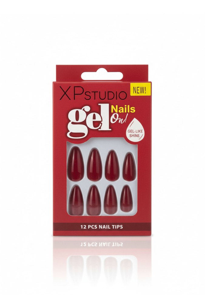 Parlak Kırmızı Takma Tırnak - Görsel 3