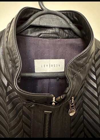 LEVINSON Erkek Siyah Kuzu Deri Ceket  Soft Leather | - Görsel 4