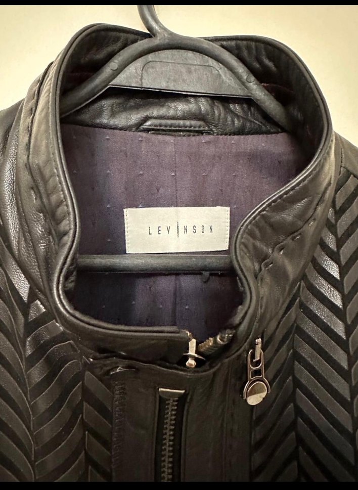 LEVINSON Erkek Siyah Kuzu Deri Ceket  Soft Leather | - Görsel 4