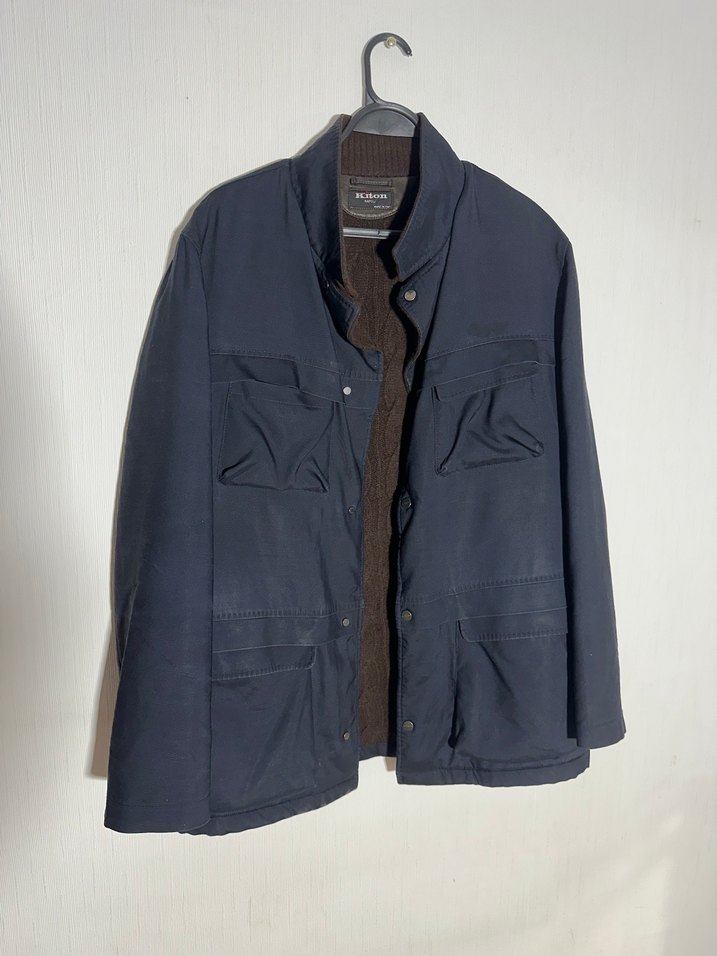 KITON Napoli Erkek Mont  Yün Astarlı | Made in Italy | Beden 56 - Görsel 2