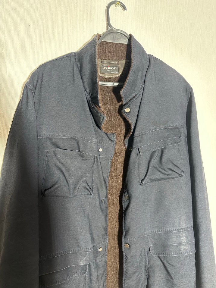 KITON Napoli Erkek Mont  Yün Astarlı | Made in Italy | Beden 56 - Görsel 3