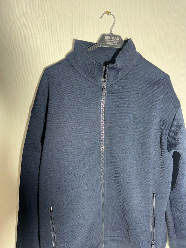 Louis Vuitton Erkek Monogram Fermuarlı Ceket  Made in Italy - Görsel 2