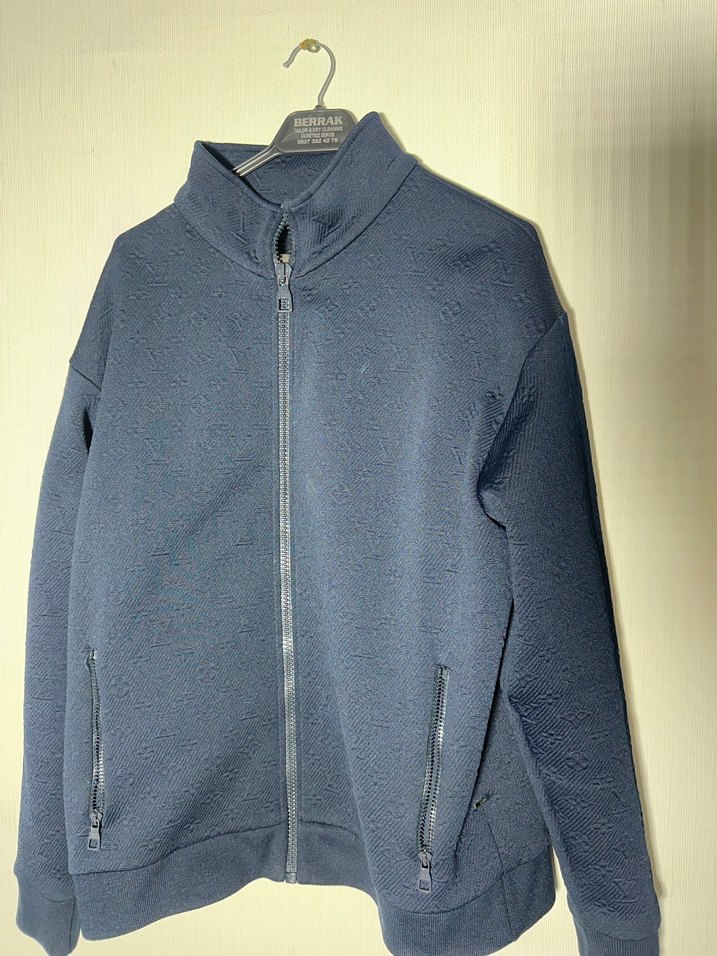 Louis Vuitton Erkek Monogram Fermuarlı Ceket  Made in Italy - Görsel 3