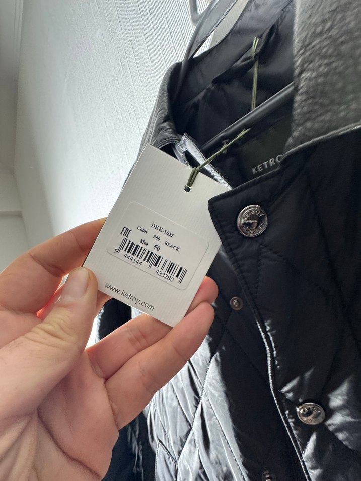 Ketroy Erkek Siyah Kapitone Mont  Yeni Gibi | 50 Beden | - Görsel 4