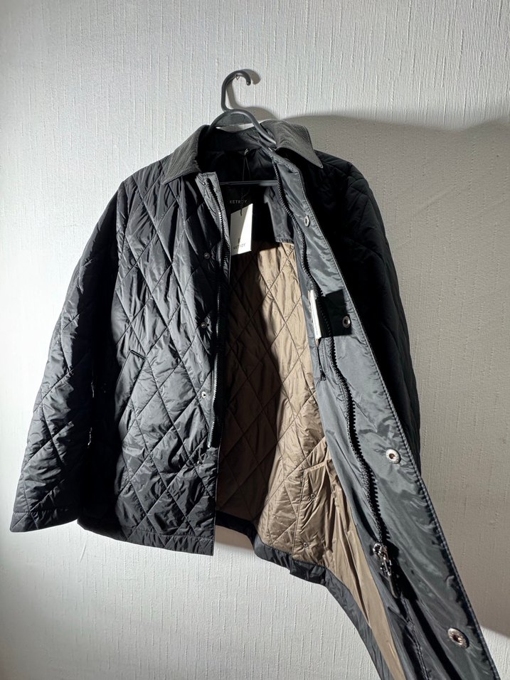 Ketroy Erkek Siyah Kapitone Mont  Yeni Gibi | 50 Beden | - Görsel 5