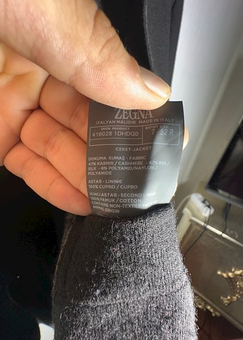 Zegna (Ermenegildo Zegna) Erkek Kaşmir & İpek Ceket - Görsel 5