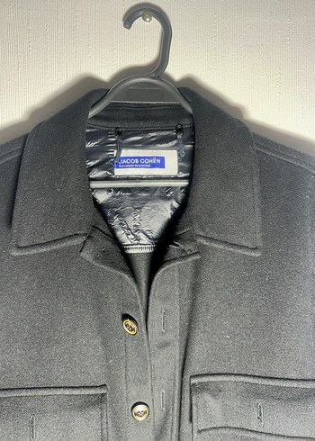 JACOB COHÈN Erkek Siyah Yün Ceket / Mont  Premium Made inITALY - Görsel 3