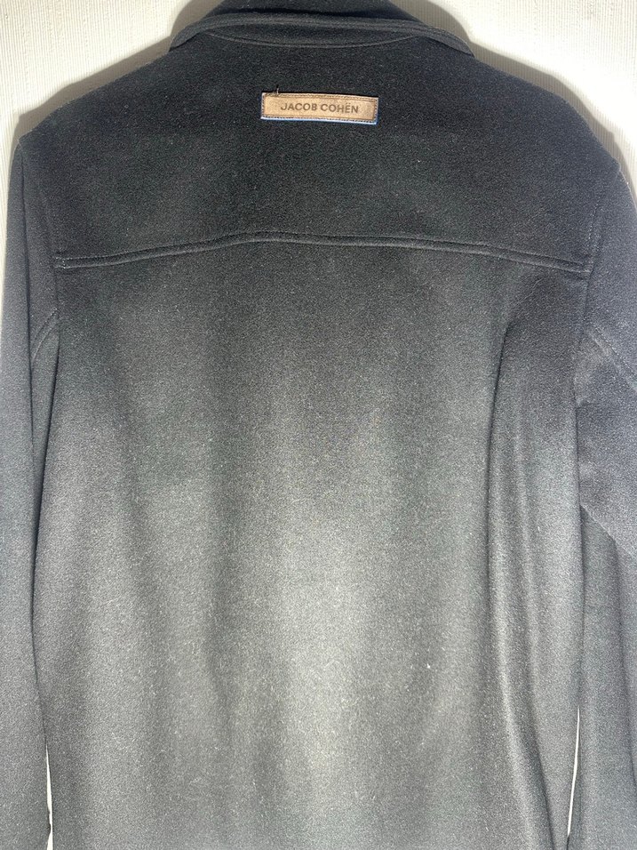 JACOB COHÈN Erkek Siyah Yün Ceket / Mont  Premium Made inITALY - Görsel 4