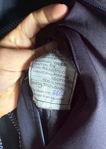 ZILLI Made in France Erkek Mont / Ceket  %100 Yün & İpek Astar - Görsel 9