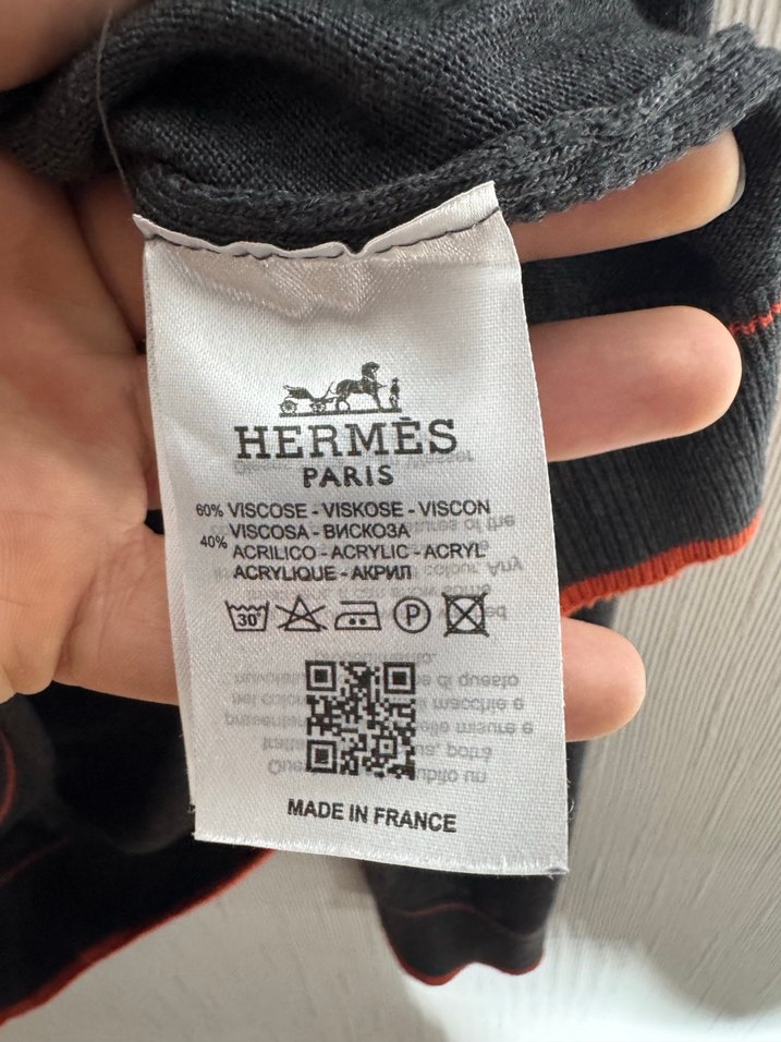 Hermès Paris Erkek İnce Triko Kazak | Made in France | Orijinal - Görsel 5