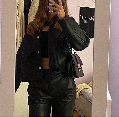Pull and bear deri ceket