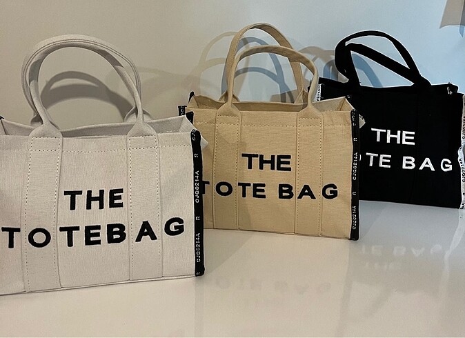 Beyaz tote bag