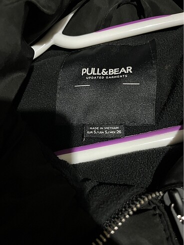 s Beden siyah Renk Pull bear şişme mont
