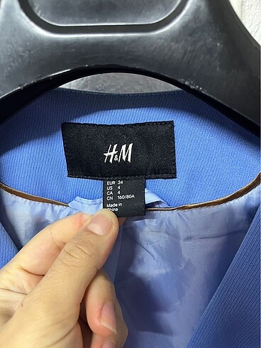 H&M Mavi blazer ceket