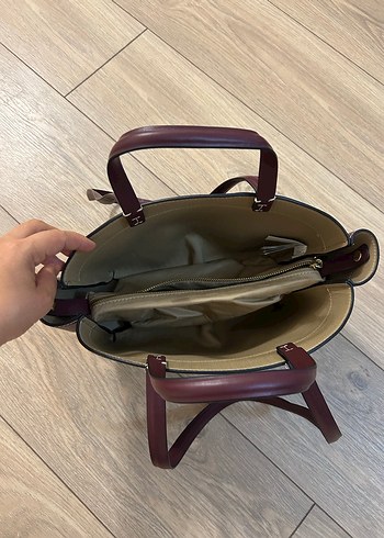 Beden bordo Renk Zara bordo renk kadın kol çantası