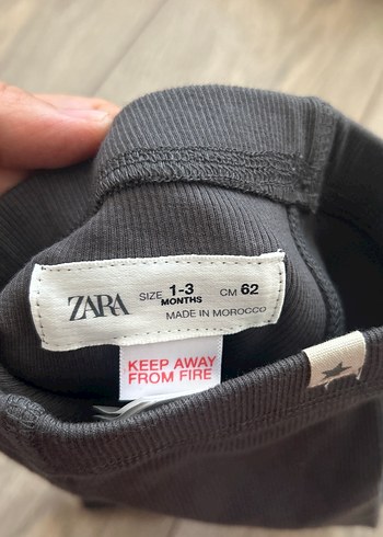 0-1 Ay Beden Gri Çocuk Slim Fit Pantolon