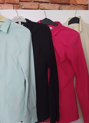m Beden çeşitli Renk Oturmalı gömlek klasik 